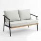 Ghế sofa băng MILANO lưng bọc nệm chân sắt sơn tĩnh điện GSK071