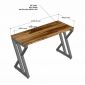 Bàn làm việc có hộp điện 120x50cm gỗ tràm hệ XConcept HBXC073