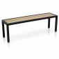 Ghế băng dài 140x37x45cm gỗ nhựa chân sắt GBD074