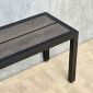 Ghế băng dài 120x37x45cm gỗ nhựa chân sắt GBD085