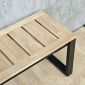 Ghế băng dài 165x35cm gỗ cao su chân sắt GBD084