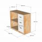 Kệ tủ 80x30x68cm gỗ cao su TCN68104