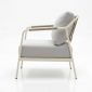 Ghế sofa lưng lưới đan dây chân sắt sơn tĩnh điện GSK067
