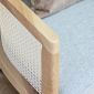 Ghế sofa băng Harvey dài 2m gỗ Ash lưới mây SFB68122