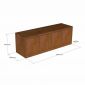 Ghế băng dài kết hợp kệ ngồi thay giày 120x35x40cm gỗ cao su KG68133