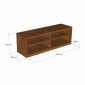 Ghế băng dài kết hợp kệ ngồi thay giày 120x35x40cm gỗ cao su KG68133