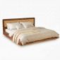 Giường ngủ 200x203cm gỗ cao su GN68081