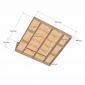 Giường ngủ 200x203cm gỗ cao su GN68081