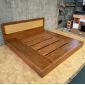 Giường ngủ 200x203cm gỗ cao su GN68081