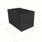 Rương lưu trữ 48x30x30cm gỗ cao su RLUT002