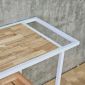 Bàn đảo bếp đa năng 95x50x75 gỗ cao su khung sắt KIS68002