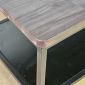 Bàn sofa 120x50x45cm gỗ tự nhiên chân sắt sơn tĩnh điện TT68379