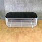 Bàn sofa chữ nhật 120x60x45(cm) mặt kính khung sắt tròn TT68195
