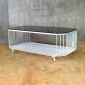 Bàn sofa chữ nhật 120x60x45(cm) mặt kính khung sắt tròn TT68195