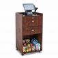 Tủ tính tiền di động 55x50x100cm gỗ cao su TCN68105