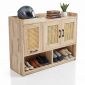 Tủ giày dép có ghế lật 100x35x74cm gỗ cao su KG68134