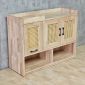 Tủ giày dép có ghế lật 100x35x74cm gỗ cao su KG68134
