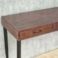 Bàn console 140x50x88cm gỗ cao su chân sắt CONE CST117