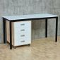 Bàn làm việc kết hợp tủ cá nhân di động 140x60x78cm gỗ cao su hệ UConcept HBUC073
