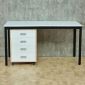 Bàn làm việc kết hợp tủ cá nhân di động 140x60x78cm gỗ cao su hệ UConcept HBUC073