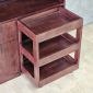Kệ nhà bếp kết hợp với kệ gia vị 100x30x90cm gỗ cao su KB68110