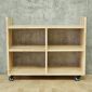 Kệ sách di động 80x30x60cm gỗ cao su KS68339