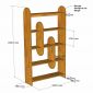 Kệ trang trí 100x30x180cm gỗ tràm KTT68099
