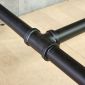 Bàn làm việc ống nước 120x60cm gỗ cao su PPF022