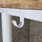 Bàn làm việc liền kệ sách 240x80cm gỗ cao su hệ TIO HBTO057