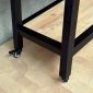 Bàn console di động có ngăn kéo 120x40x80cm gỗ cao su chân sắt CST118
