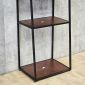 Kệ trang trí 5 tầng 60x45x160cm gỗ cao su khung sắt sơn tĩnh điện KS68381