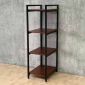 Kệ trang trí 4 tầng 40x60x140cm gỗ cao su khung sắt sơn tĩnh điện KTT68097