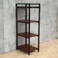 Kệ trang trí 4 tầng 40x60x140cm gỗ cao su khung sắt sơn tĩnh điện KTT68097