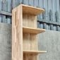 Kệ góc tường 45x27x255cm gỗ cao su chân sắt sơn tĩnh điện KGT68064