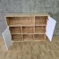 Kệ trang trí treo tường 120x30x90cm gỗ cao su KTT68095