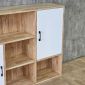 Kệ trang trí treo tường 120x30x90cm gỗ cao su KTT68095