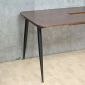 Bàn họp văn phòng có hộp điện 160x80x75cm gỗ cao su chân sắt hệ CONE HBCO090