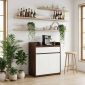 Tủ để máy pha cafe gia đình/văn phòng gỗ cao su KDCF001