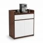 Tủ để máy pha cafe gia đình/văn phòng gỗ cao su KDCF001