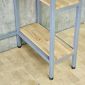 Kệ máy giặt máy sấy 94x62x204cm gỗ cao su khung sắt KMG68036