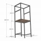 Kệ máy giặt máy sấy 71x62x186cm gỗ cao su khung sắt KMG68038