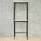 Kệ máy giặt máy sấy 71x62x186cm gỗ cao su khung sắt KMG68038