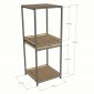 Kệ máy giặt máy sấy 80x77x206cm gỗ cao su KMG68039