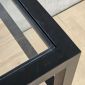 Kệ trang trí 80x60x75cm gỗ cao su chân sắt KTT68101