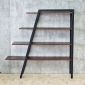 Kệ sách trang trí A2-SHELF gỗ cao su khung sắt KTT68107