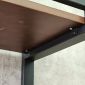 Kệ sách trang trí A2-SHELF gỗ cao su khung sắt KTT68107