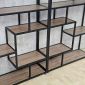 Kệ trang trí phòng khách đôi CENSOUR 200x30x200cm gỗ plywood khung sắt KTT68108