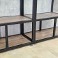 Kệ trang trí phòng khách đôi CENSOUR 200x30x200cm gỗ plywood khung sắt KTT68108