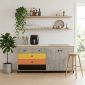 Module tủ bếp dưới 160x60cm gỗ plywood chân sắt MTBD022