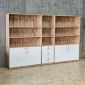 Tủ đựng hồ sơ văn phòng 270x35x170cm gỗ cao su THS68008